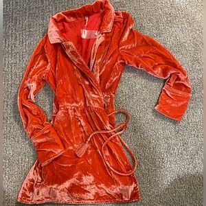 Free people viola velvet romper